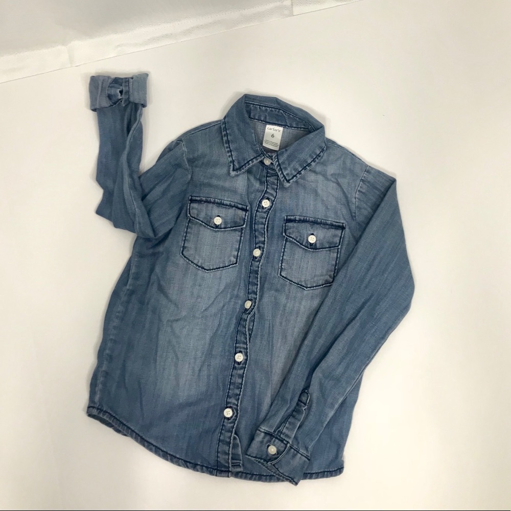 🌟2 for $22🌟 Carter’s Chambray Button-Up (Girl)